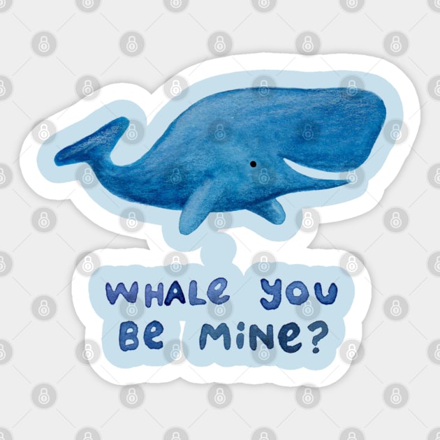 Whale You Be Mine? Sticker by Sophie Corrigan